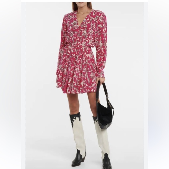 ISABEL MARANT ETOILE Capucine Mini Dress in Pink- FR 36 (US 4) - Picture 1 of 10
